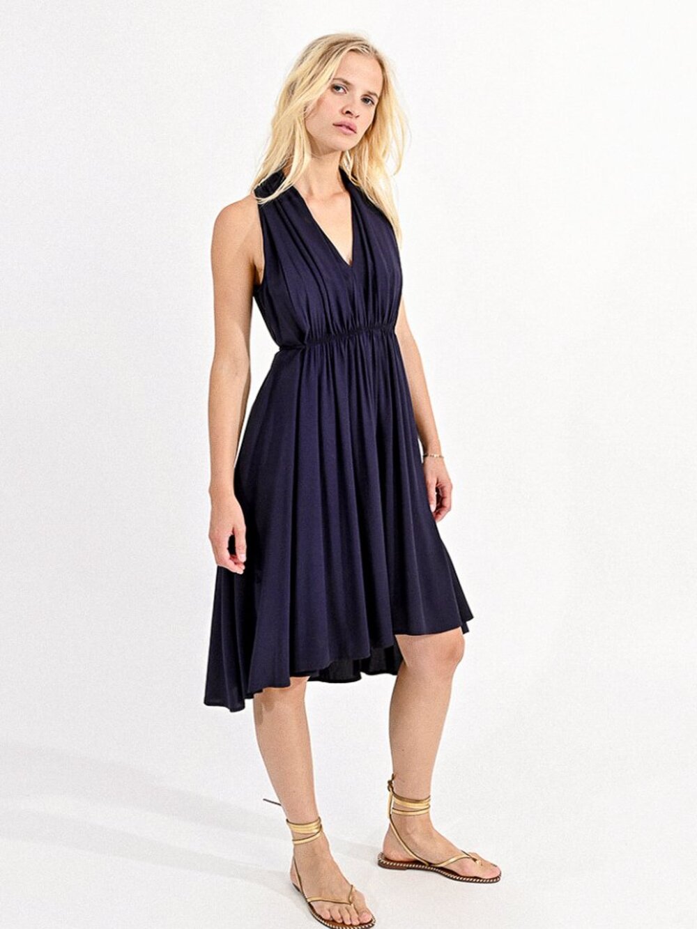 Dark Navy Woven Dress